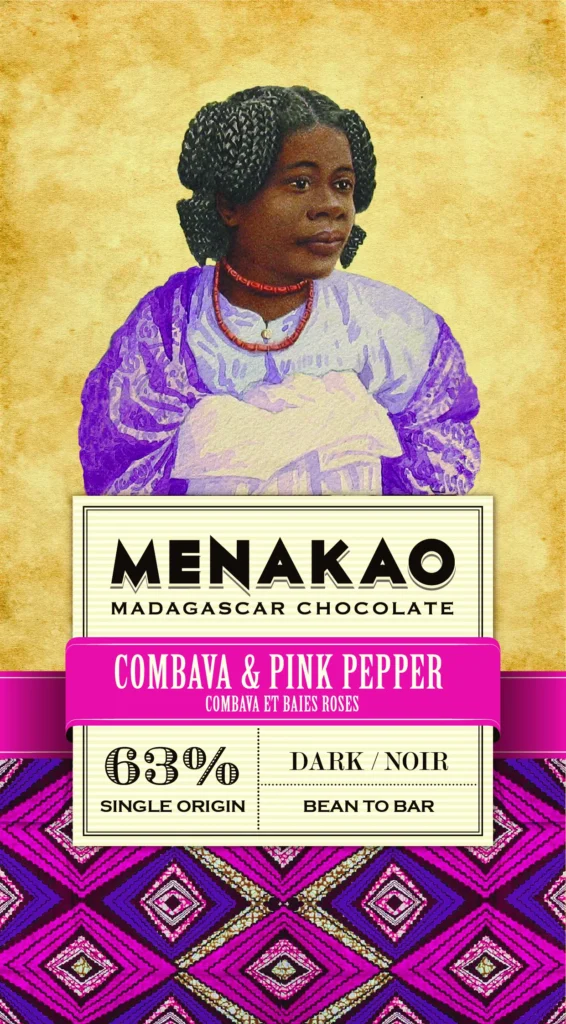 Chocolat combava baies roses