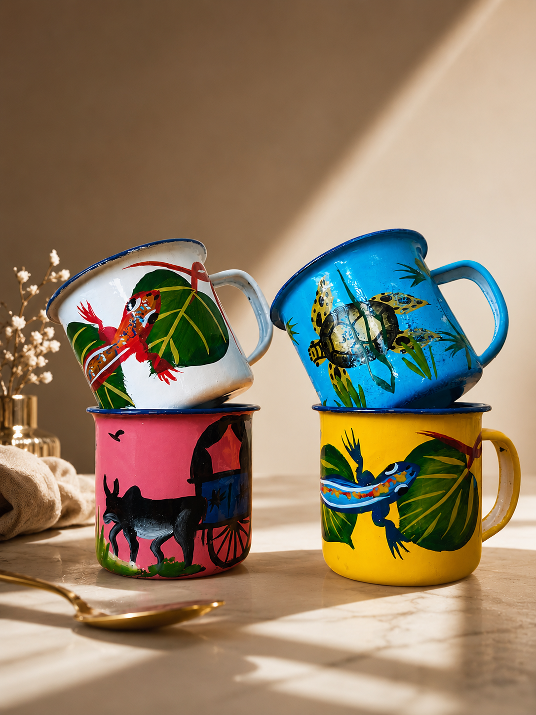 Tasses artisanales fabriquées à Madagascar